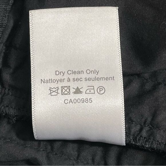 Veronica Beard Leta Eyelet Gaucho Cropped Pants in Black Size 6 - Picture 9 of 10